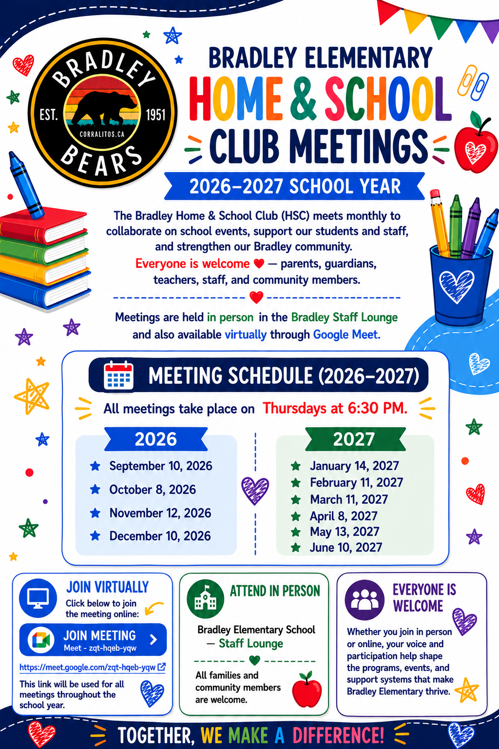 Bradley Home & School Club Meetings